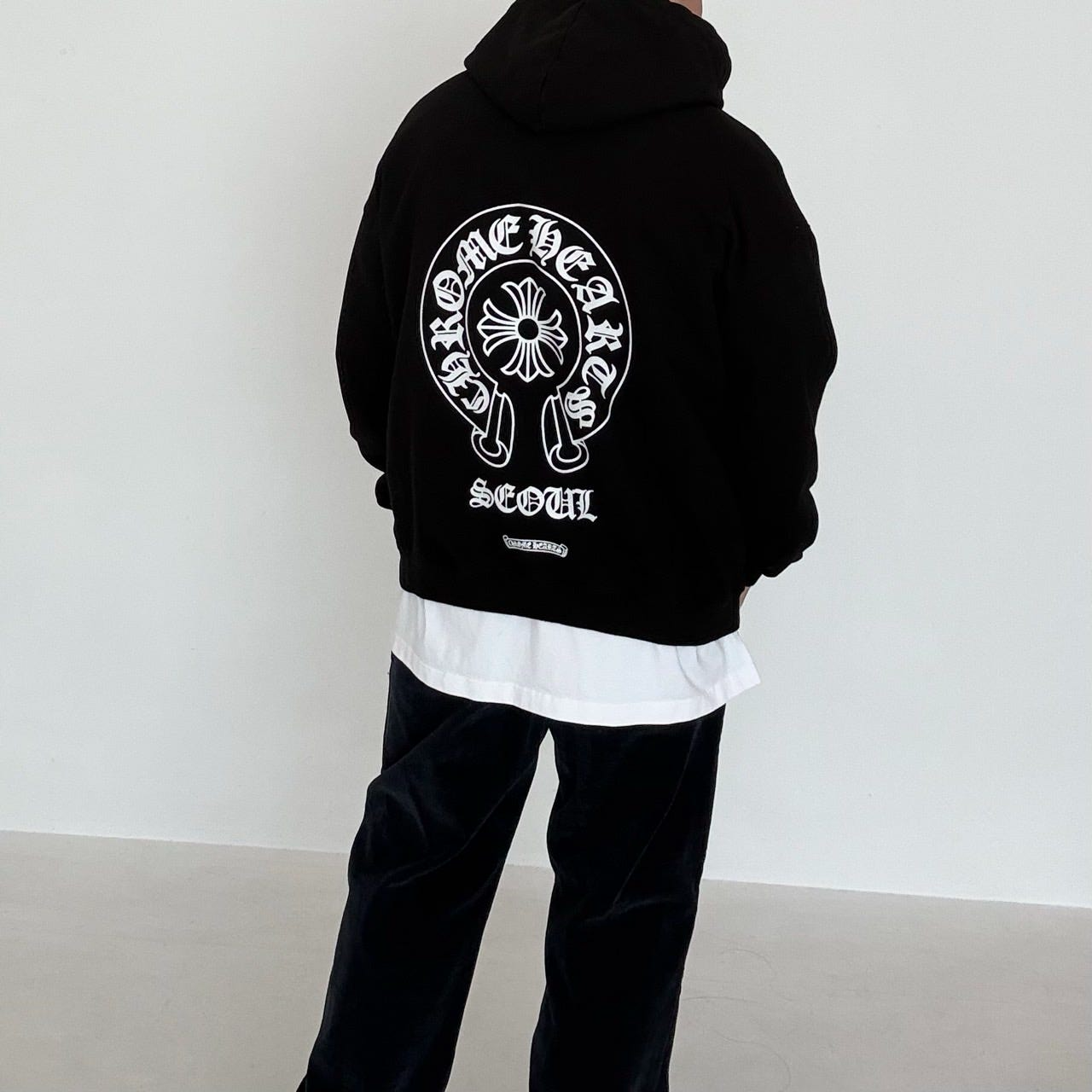 크롬하츠-상의-국내배송 홀스슈 서울 후드 셔츠