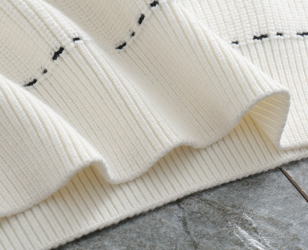 톰브라운-상의-국내배송 사선 스티치 양모 라운드