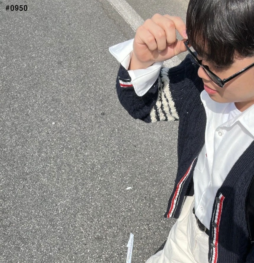 톰브라운-상의-국내배송 케이블 가디건