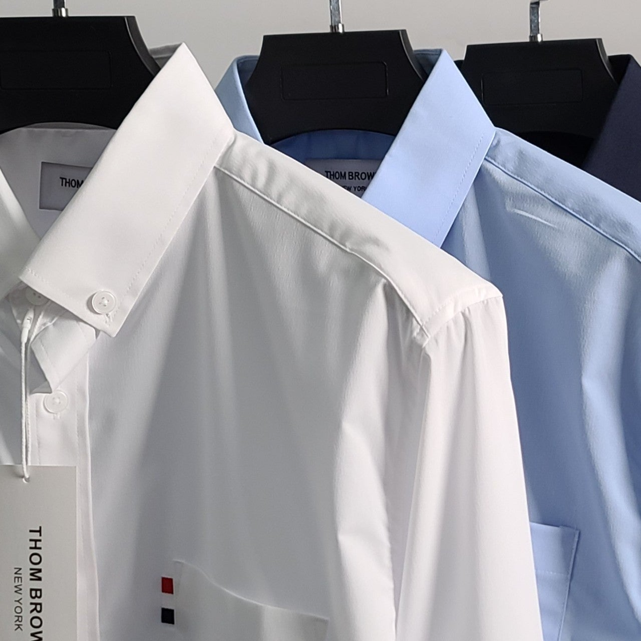 톰브라운-상의-국내배송 포켓삼선 베이직 셔츠
