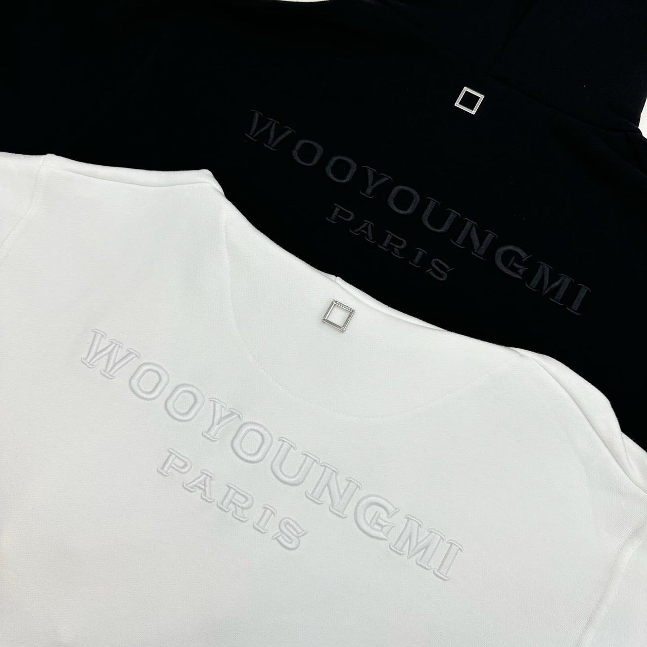 우영미-상의-국내배송 피라미드 후드 셔츠