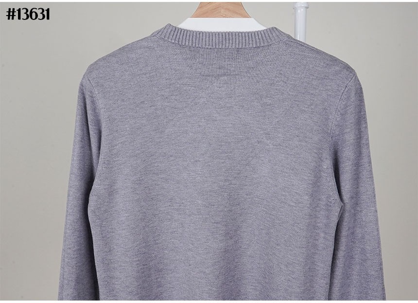 꼼데가르송-상의-국내배송 하트로고 크루넥 풀오버니트
