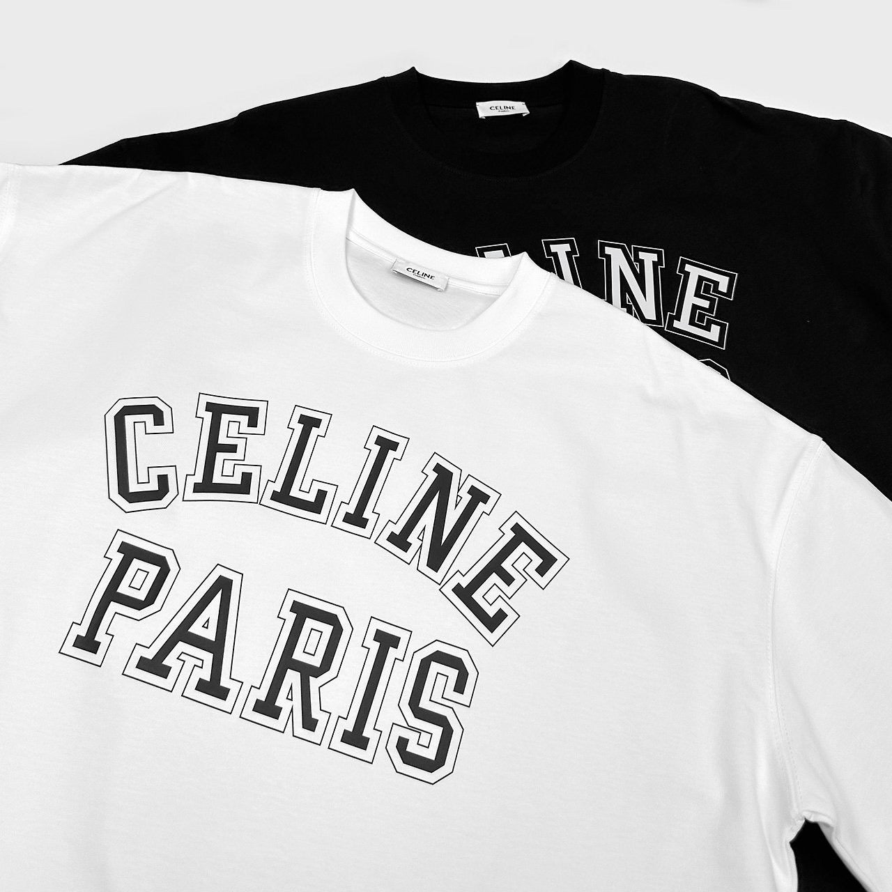 셀린느-상의-국내배송 PARIS 프린팅 티셔츠