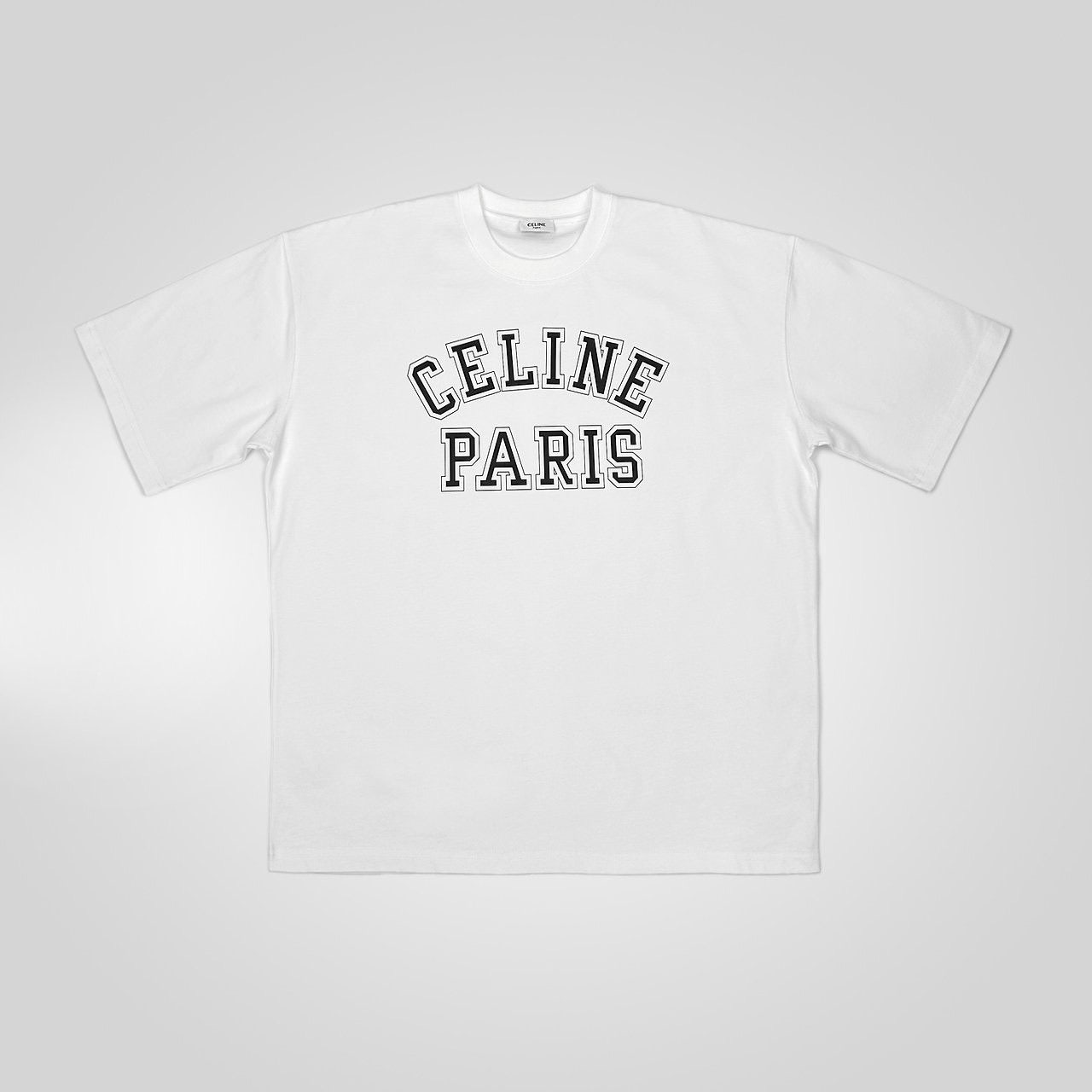 셀린느-상의-국내배송 PARIS 프린팅 티셔츠