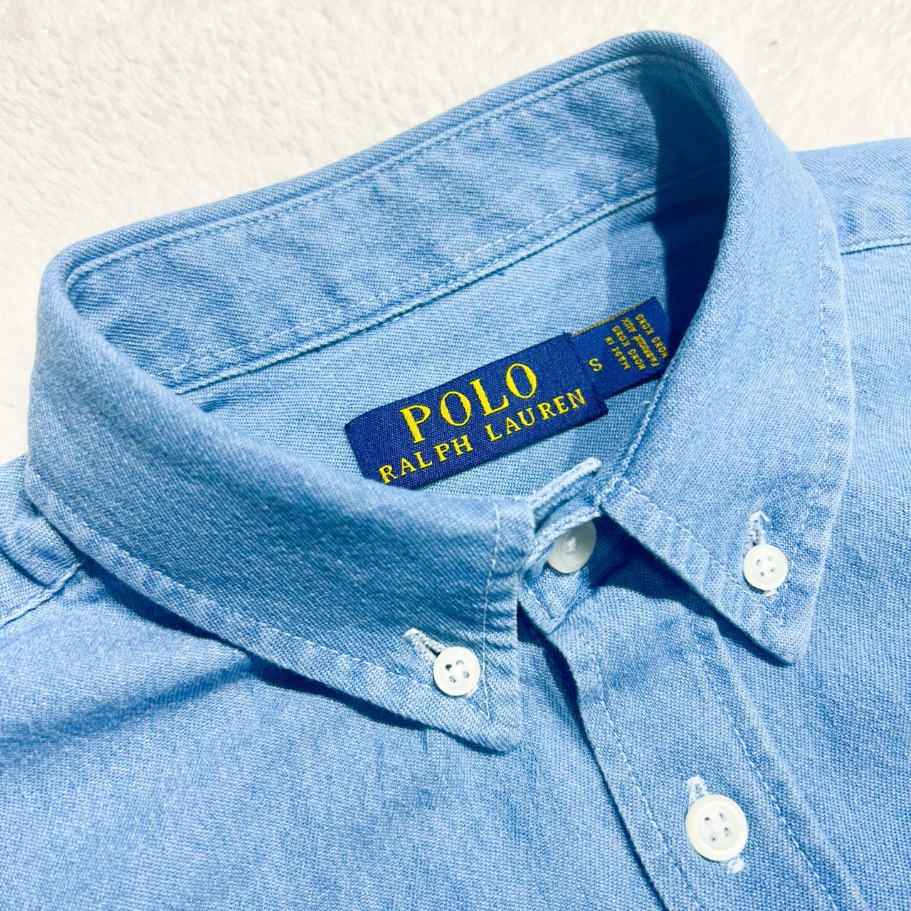 폴로랄프로렌-상의-국내배송 POLO 데님 반팔 셔츠