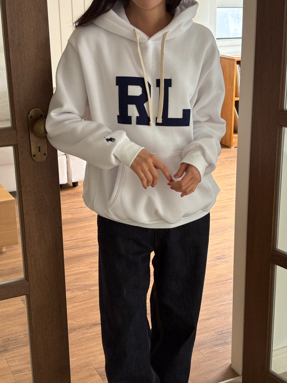 폴로랄프로렌-상의-국내배송 RL 플리스 후드