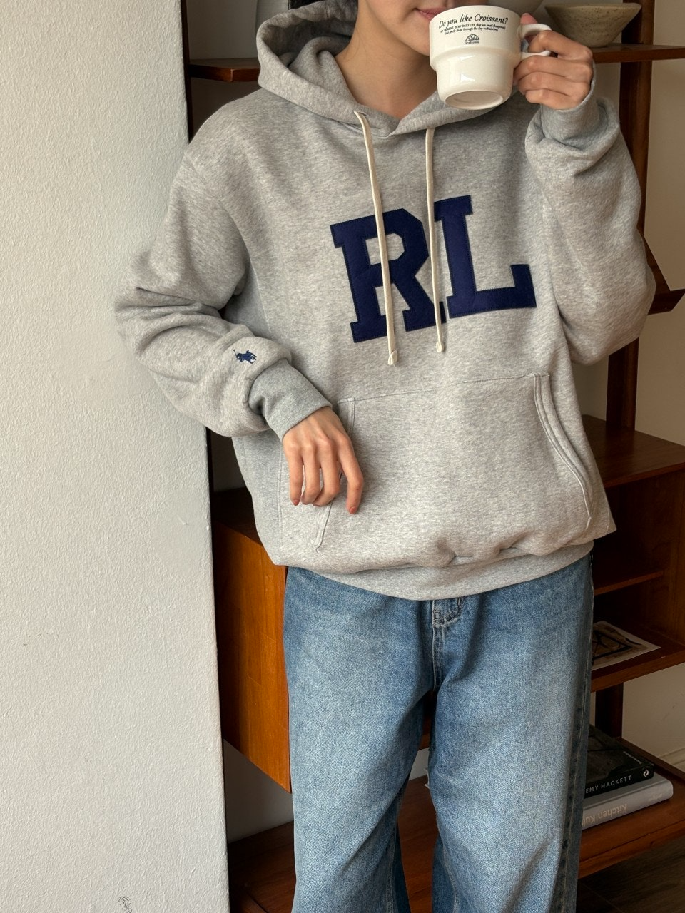 폴로랄프로렌-상의-국내배송 RL 플리스 후드