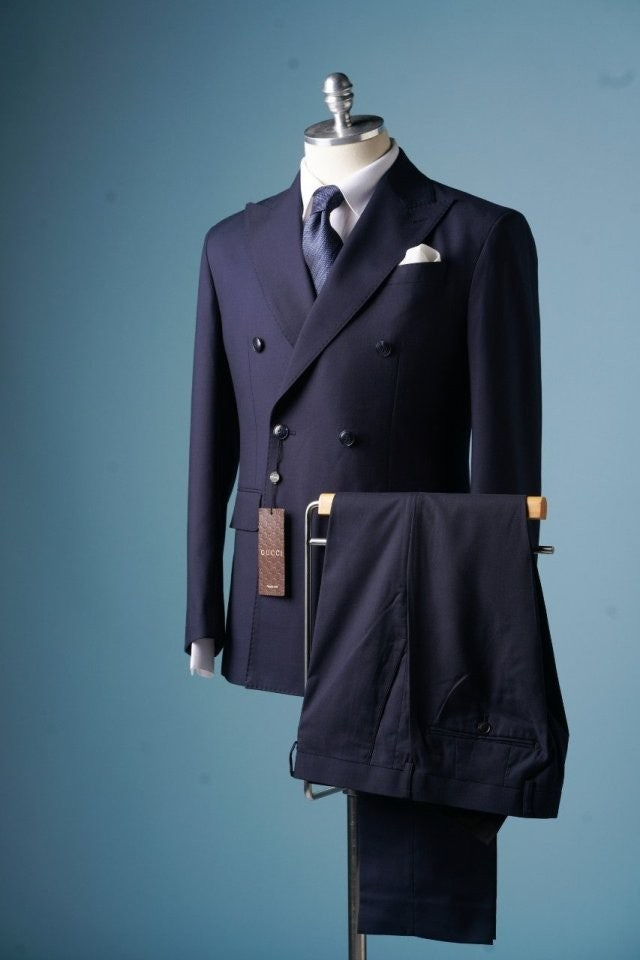 구찌-세트-국내배송 비스코스 나폴리 피크드 라펠 셋업수트