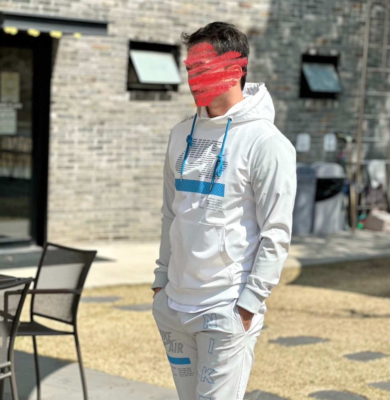 나이키-세트-국내배송 AIR 빅로고 후드&팬츠 트레이닝셋
