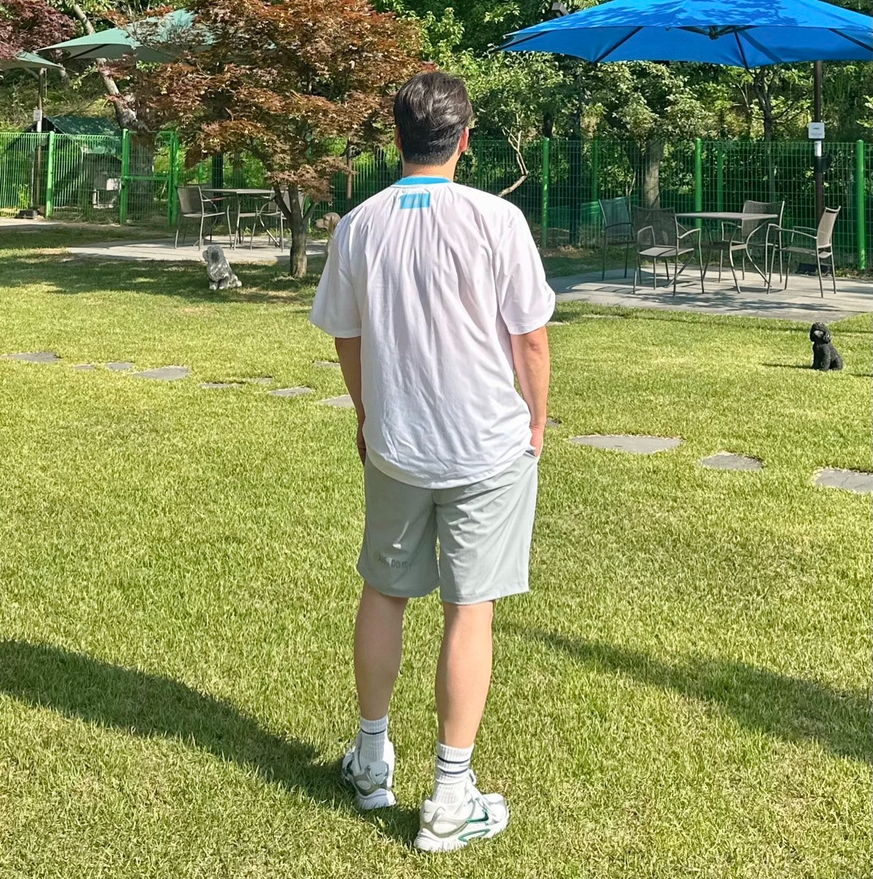 나이키-세트-국내배송 AIR 우븐 라운드 쇼츠 트레이닝셋