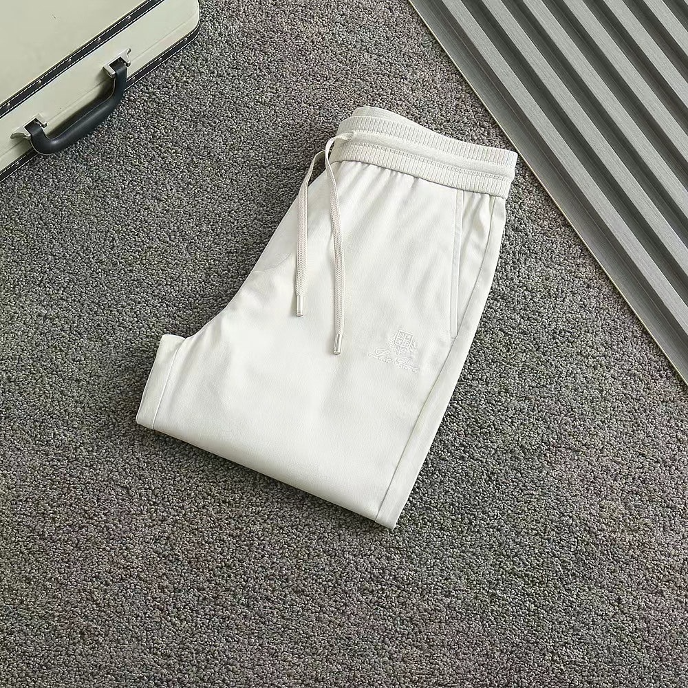 로로피아나-하의-국내배송 와펜로고 클래식 밴딩팬츠