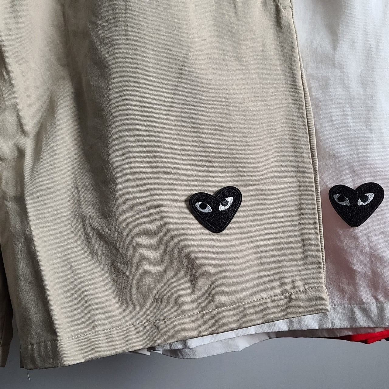 꼼데가르송-하의-국내배송 블랙와펜 5부 팬츠