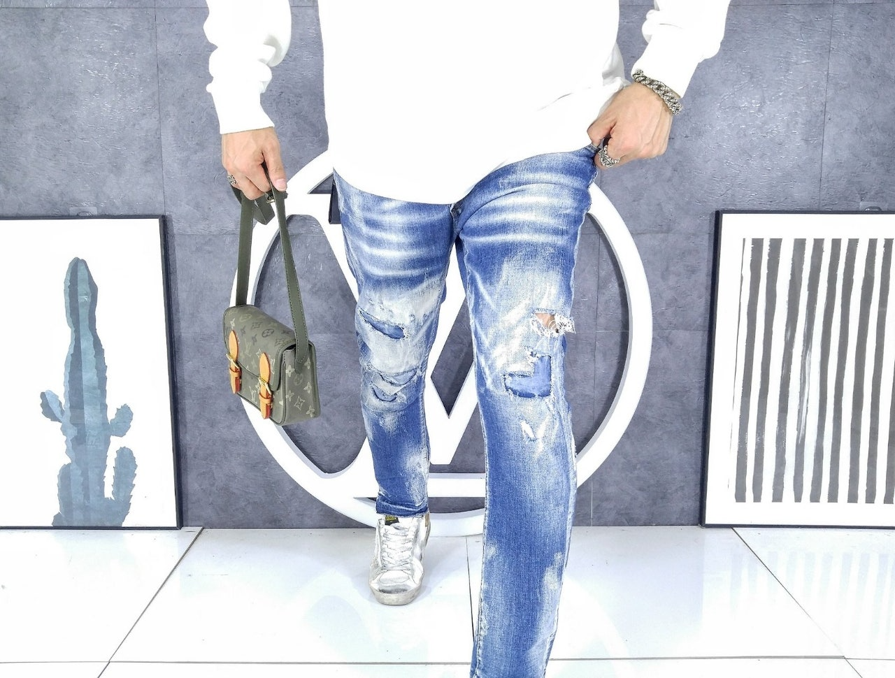 루이비통-가방-국내배송 Satchel Wearable Wallet