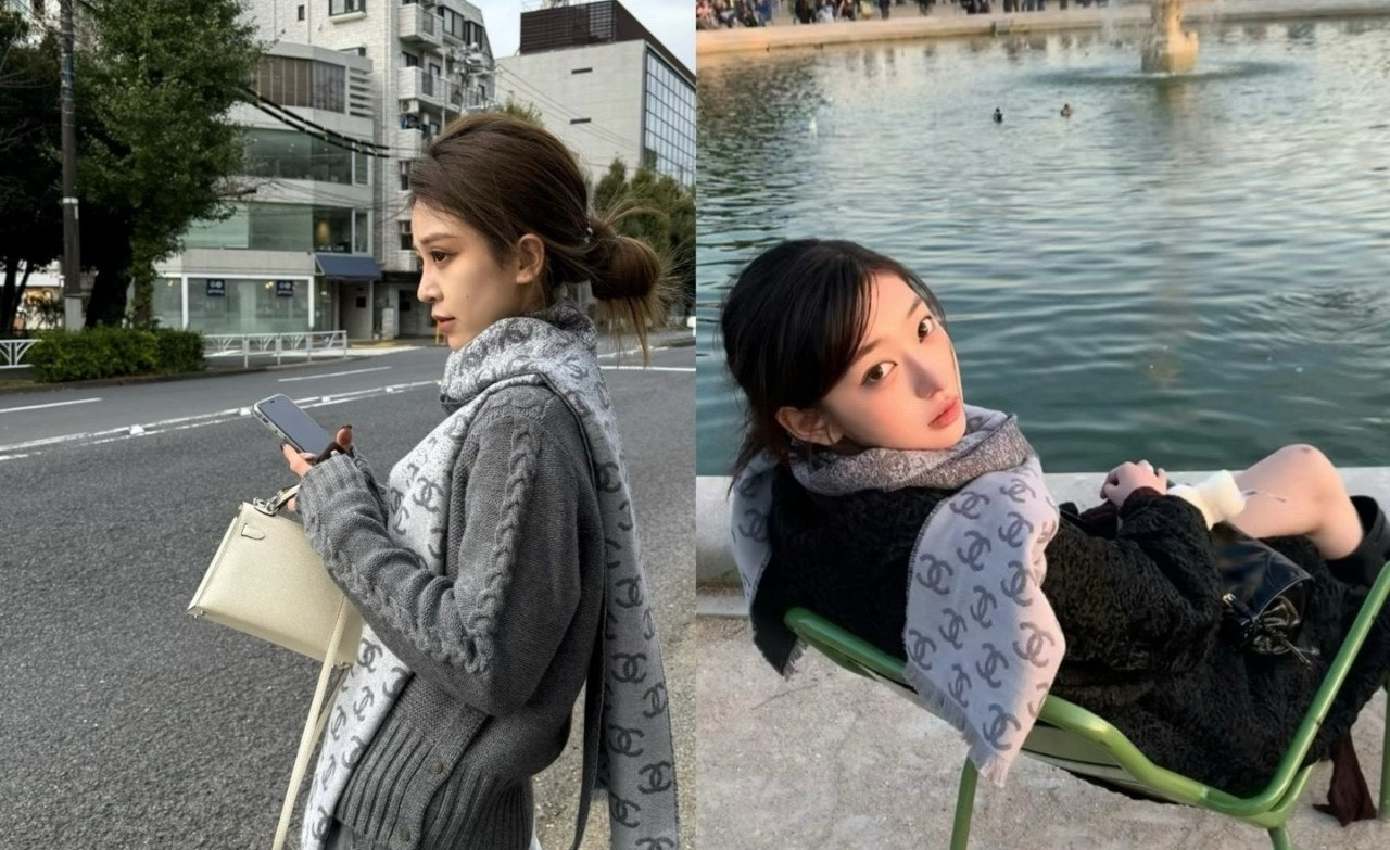 샤넬-머플러-국내배송 캐시미어 리버시블 머플러