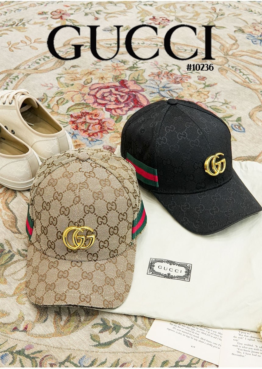 구찌-모자-국내배송 웹(Web) 오리지널 GG 캔버스 남여공용 볼캡