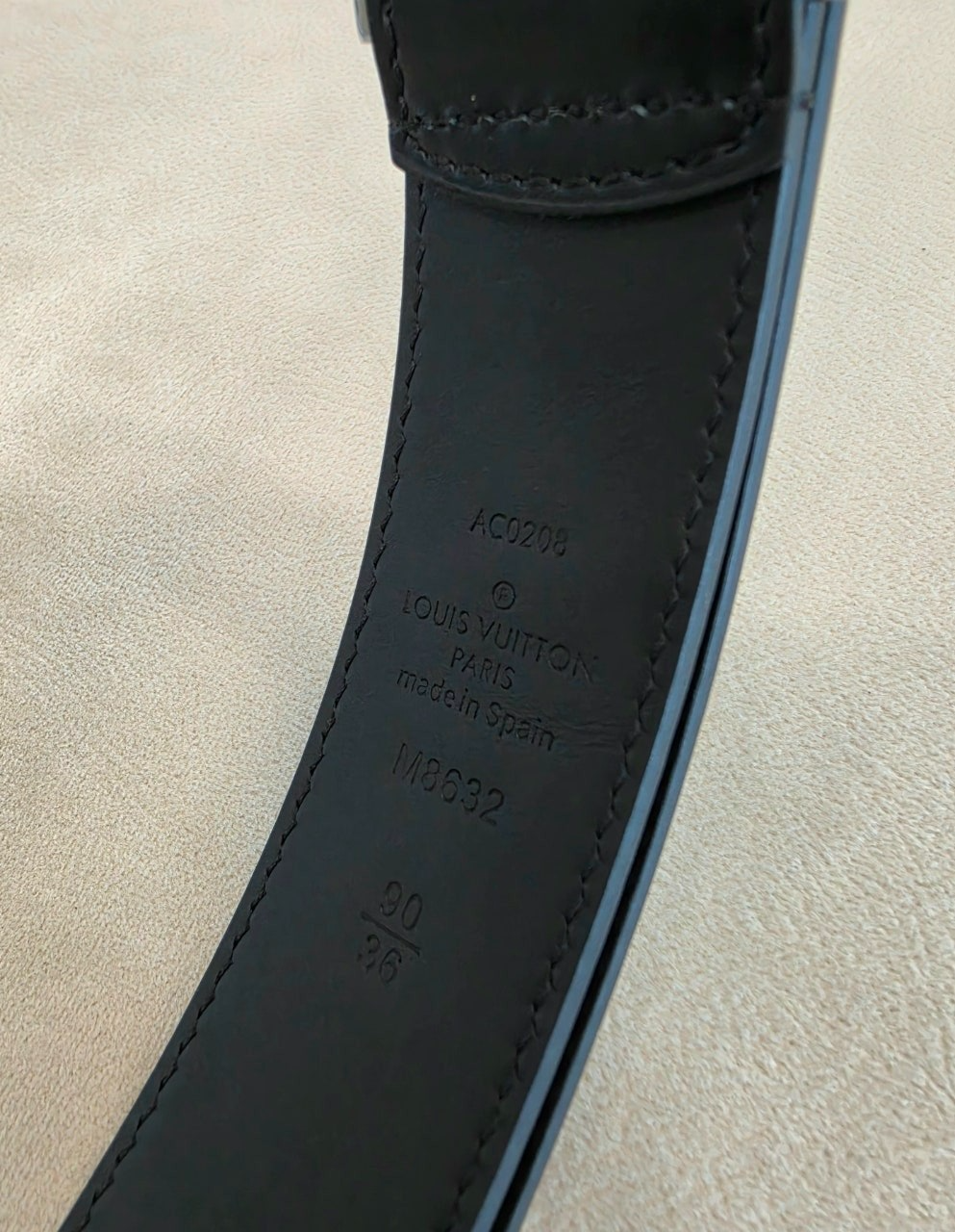 루이비통-벨트-국내배송 퐁 뇌프 패티네이티드 35mm 벨트