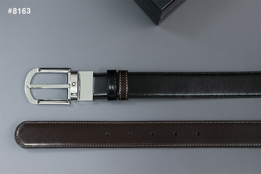 몽블랑-벨트-국내배송 클래식 홀슈스 리버서블 양면 벨트