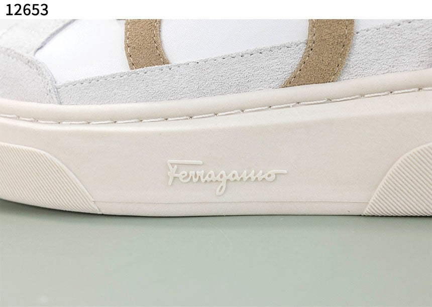 페레가모-벨트-국내배송 Gancini-Patch Calfskin Sneakers