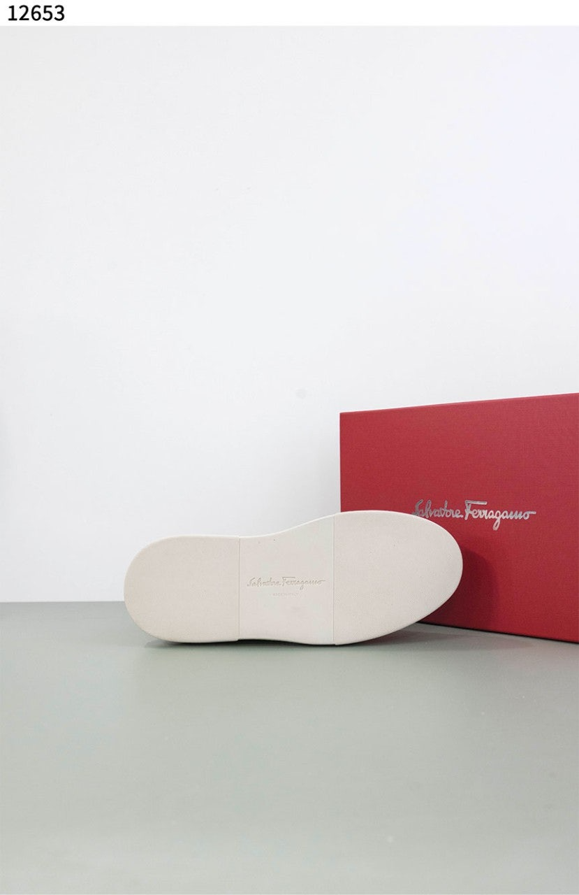 페레가모-벨트-국내배송 Gancini-Patch Calfskin Sneakers