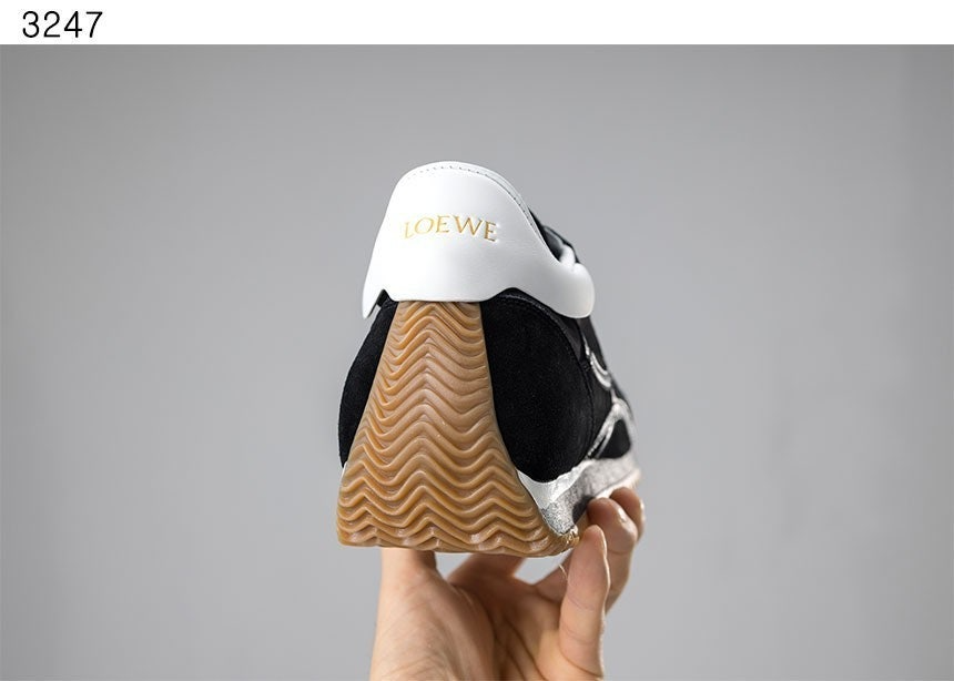 로에베-신발-국내배송 나일론 앤 스웨이드 플로우 러너 블랙