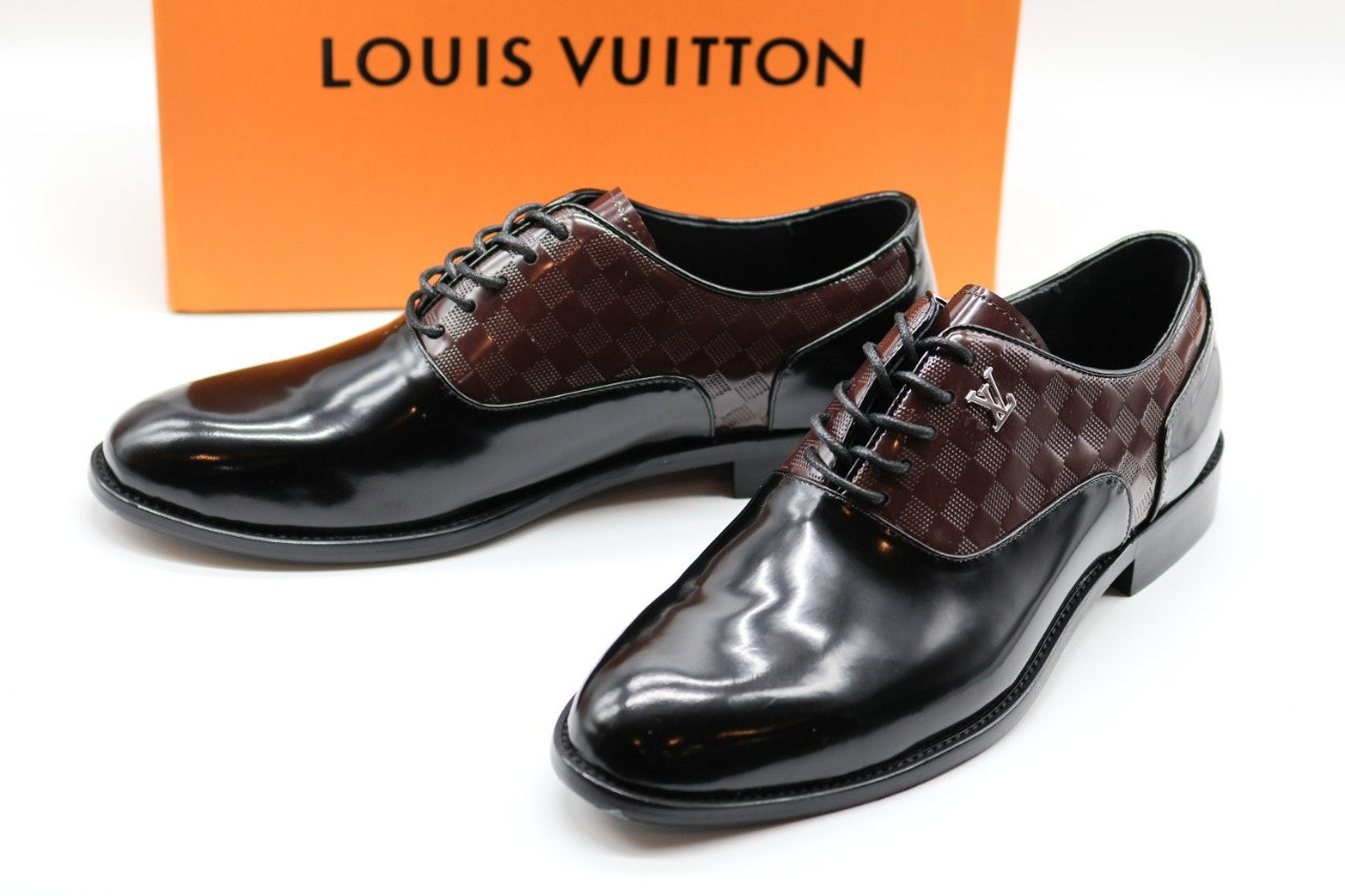 루이비통-신발-국내배송 클래식 레이스업 투톤 구두.