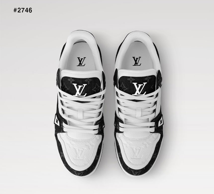 루이비통-신발-국내배송 LV 모노그램 데님 트레이너 스니커즈