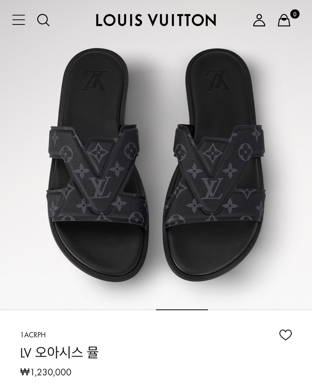 루이비통-신발-국내배송 LV 오아시스 뮬
