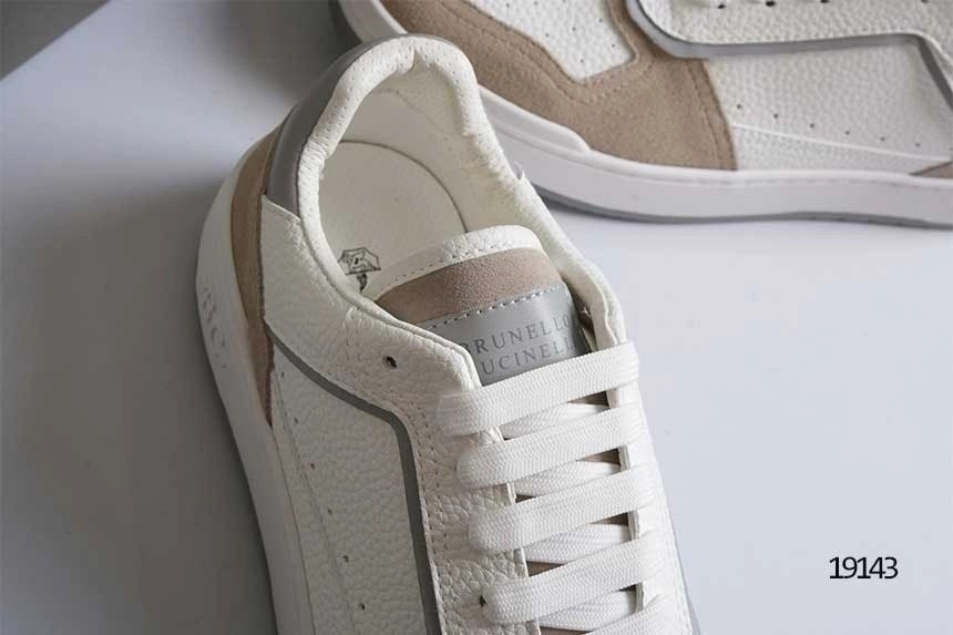 브루넬로쿠치넬리-신발-국내배송 스웨이드 레더 코트 스니커즈