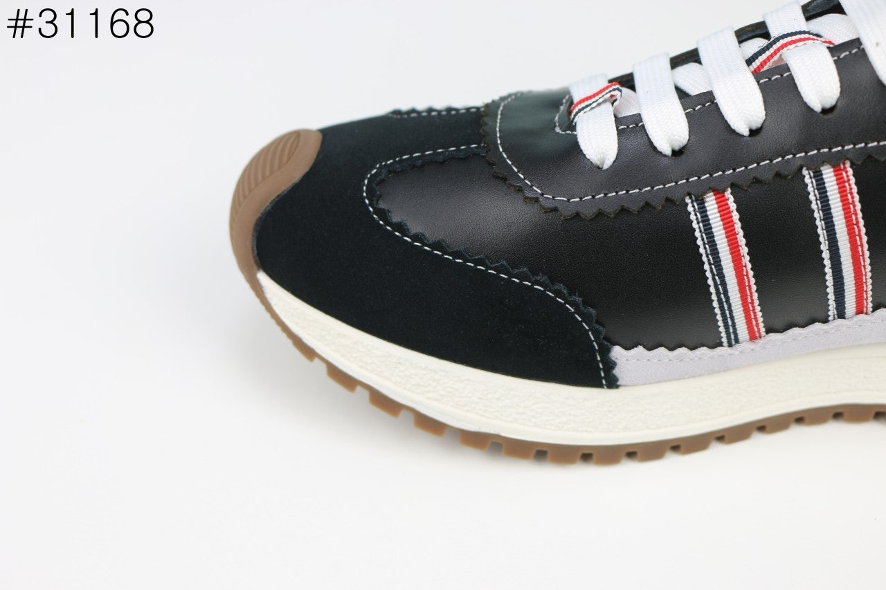 톰브라운-신발-국내배송 테크러너 레더 블랙 스니커즈