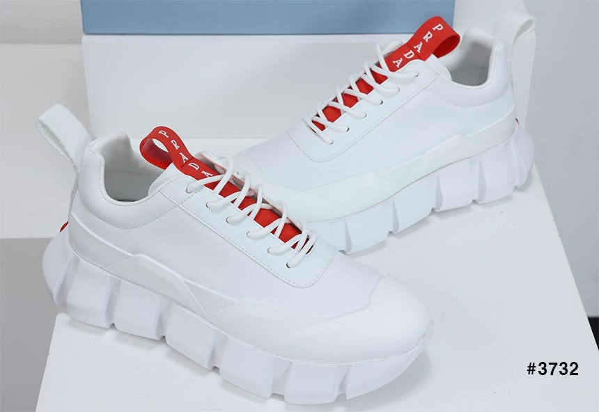 프라다-신발-국내배송 모놀리스 레더 오버솔 스니커즈