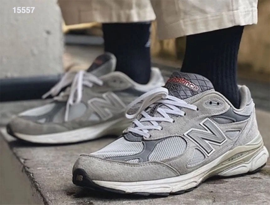 뉴발란스-신발-국내배송 990V3 메이드 인 USA 문빔 그레이