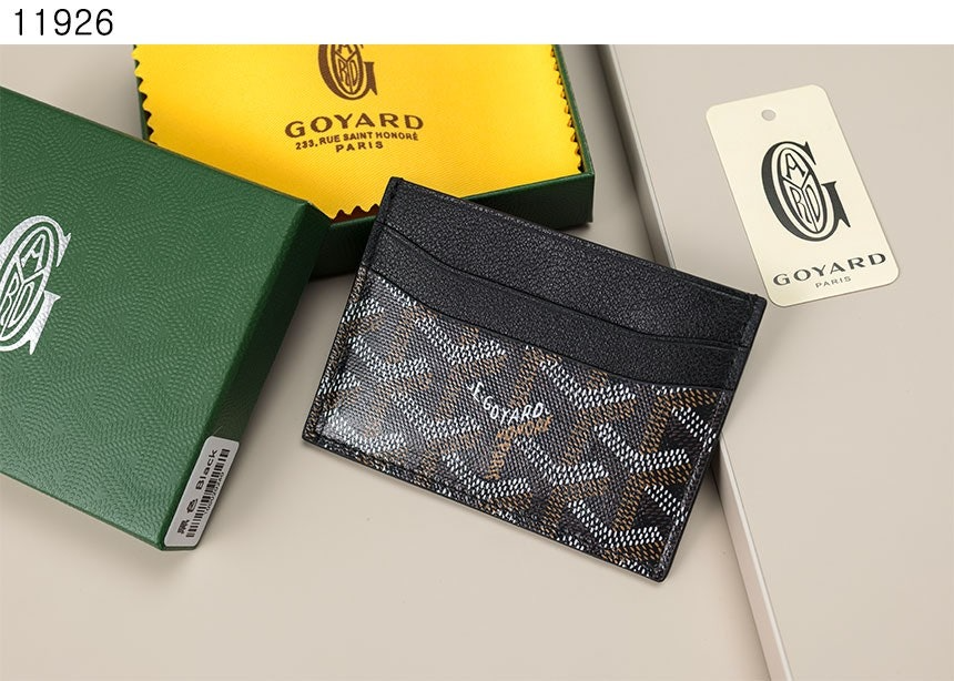 고야드-지갑-국내배송 saint sulpice card holder black