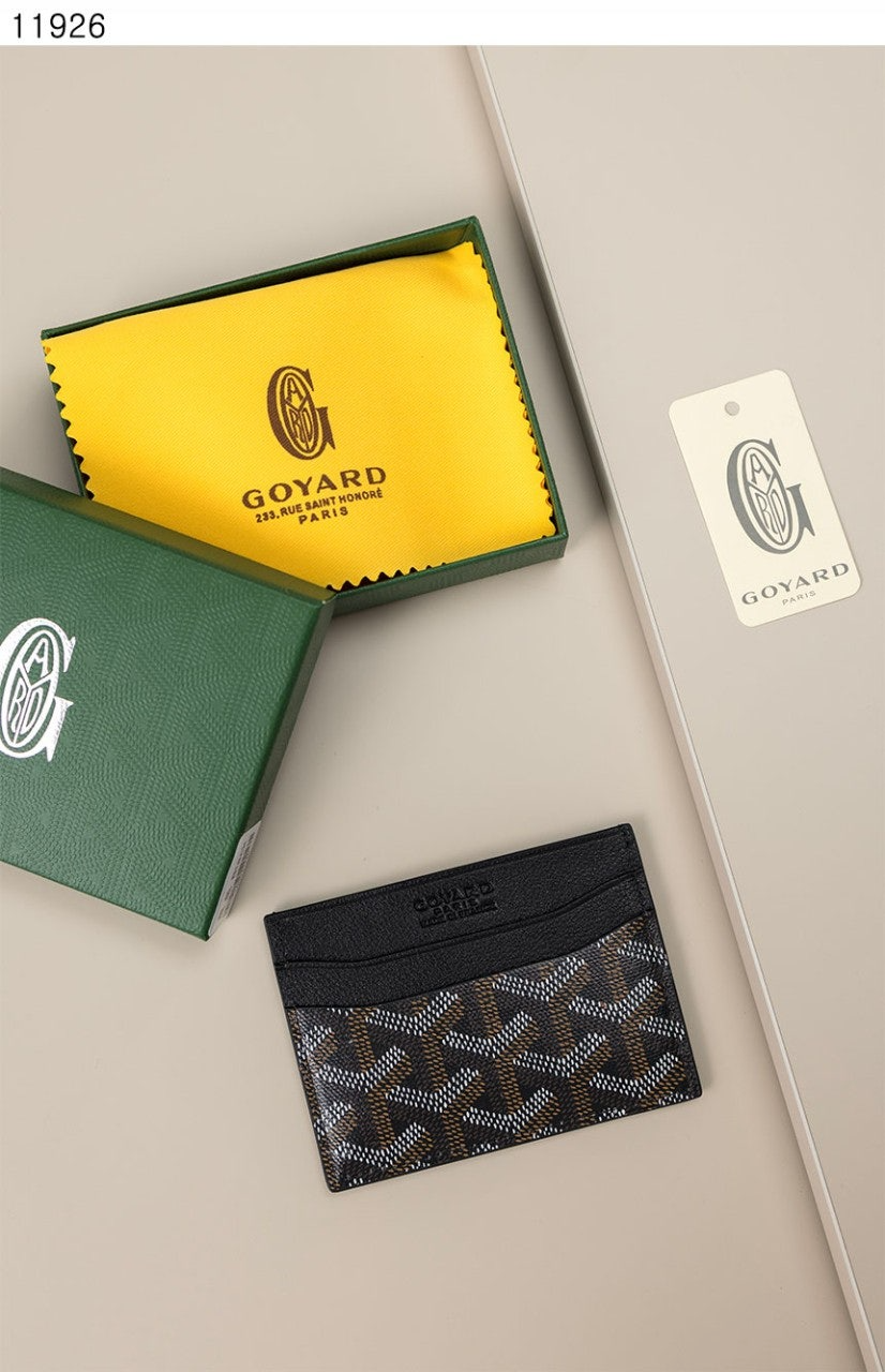 고야드-지갑-국내배송 saint sulpice card holder black