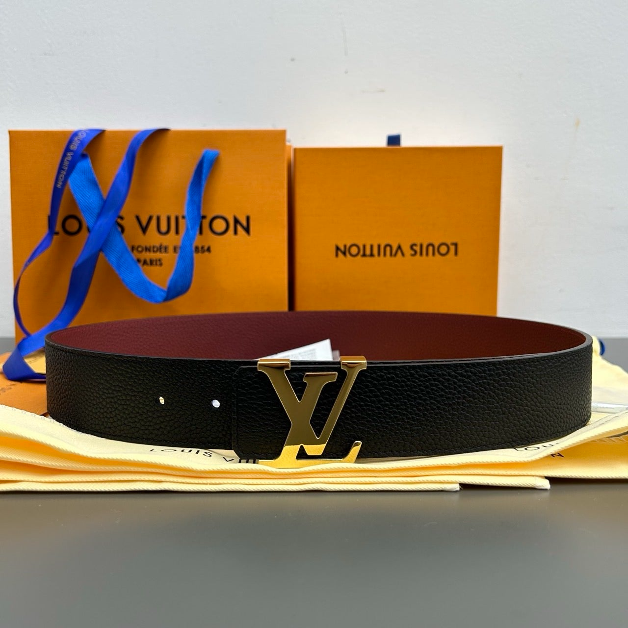 루이비통-벨트-해외배송 리버시블 LV 벨트