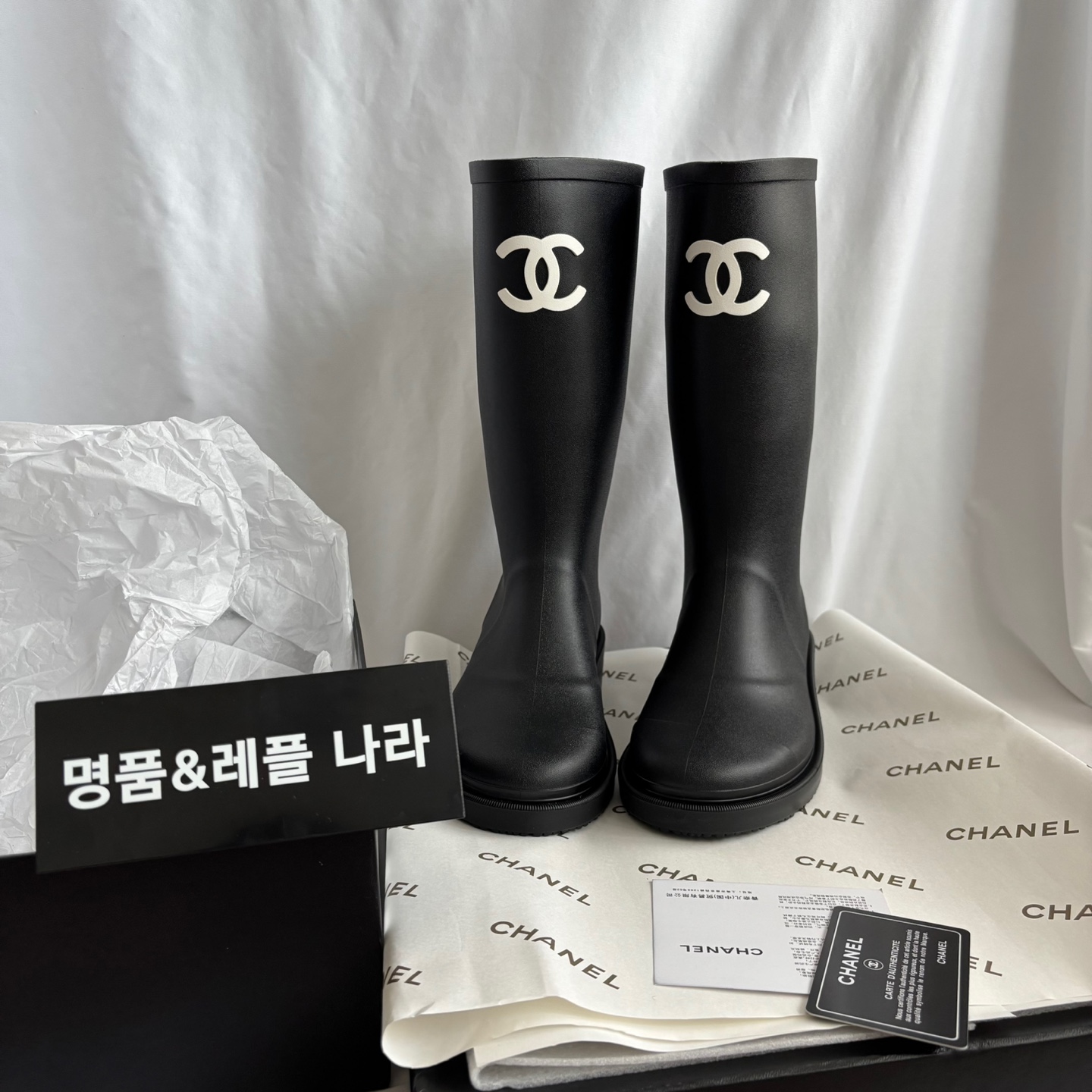 (해외배송상품 1점 바로발송) 샤* 레인부츠 37사이즈