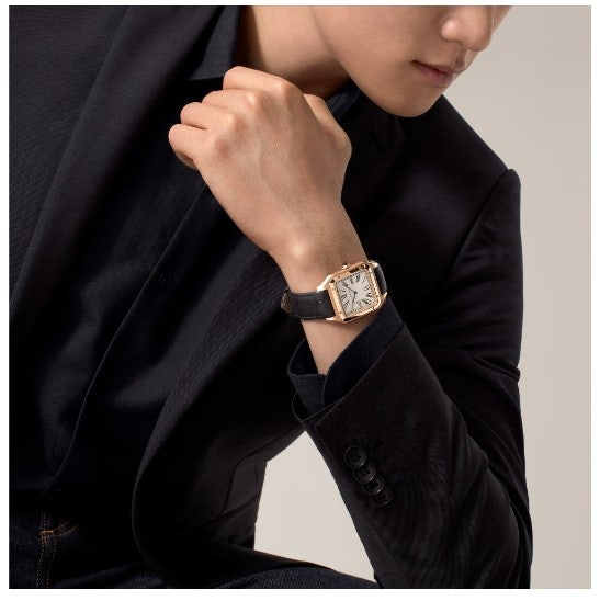 까르띠에-시계-국내배송 산토스 뒤몽 로즈골드 엑스트라라지46.6mm