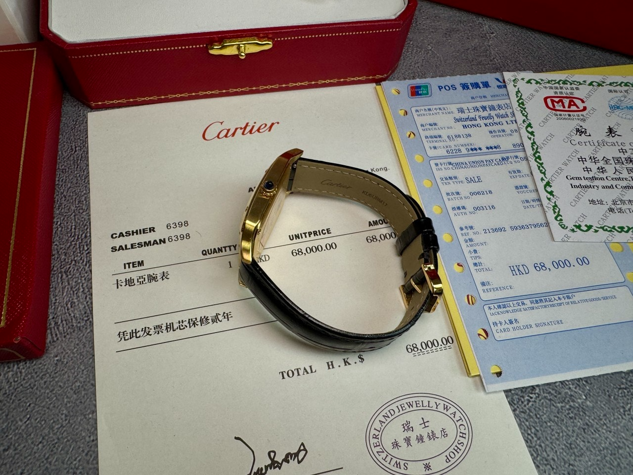 까르띠에-시계-국내배송 산토스 뒤몽 실버다이얼 라지사이즈 32mm