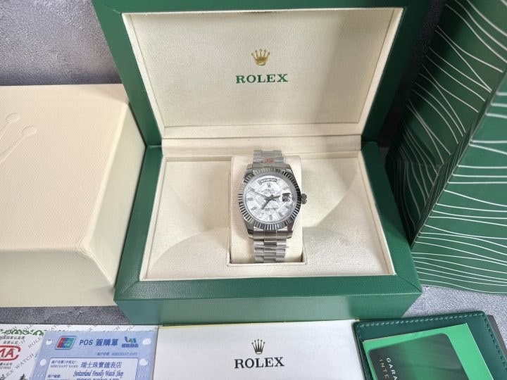 롤렉스-시계-국내배송 데이데이트 메테오 플래티넘 40mm