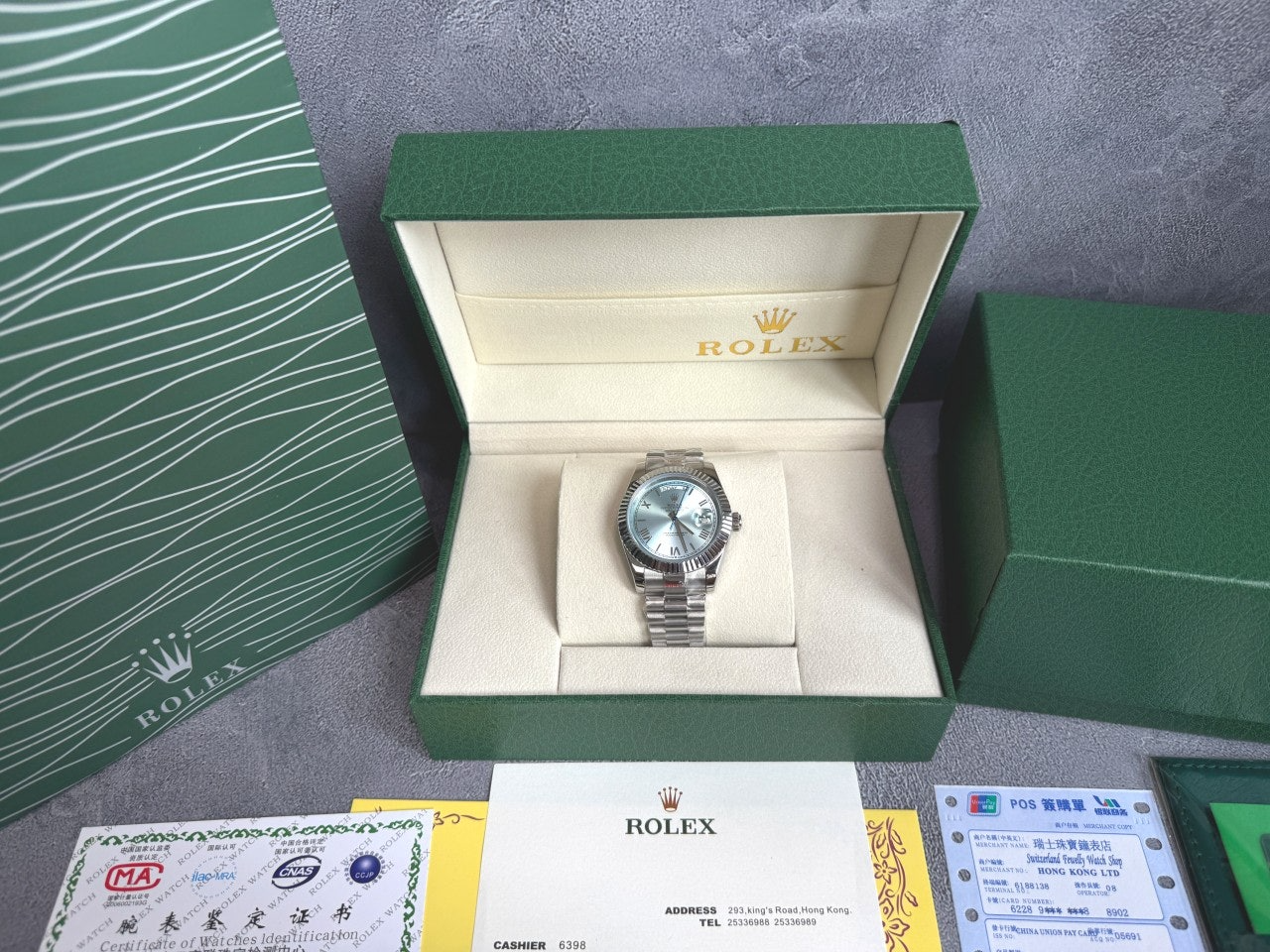 롤렉스-시계-국내배송 데이데이트 40mm 아이스블루 남성용