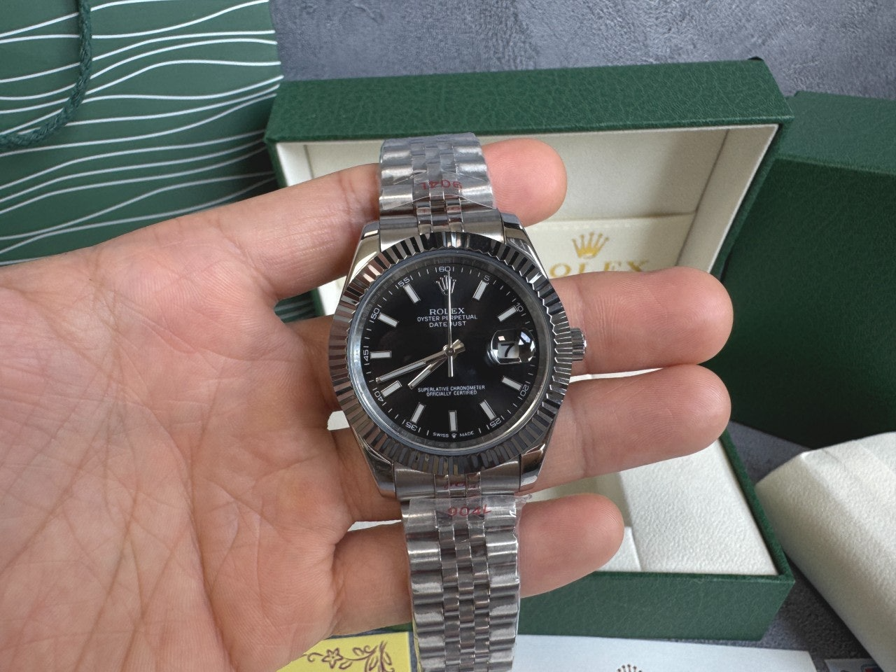 롤렉스-시계-국내배송 데이저스트 블랙다이얼 41mm