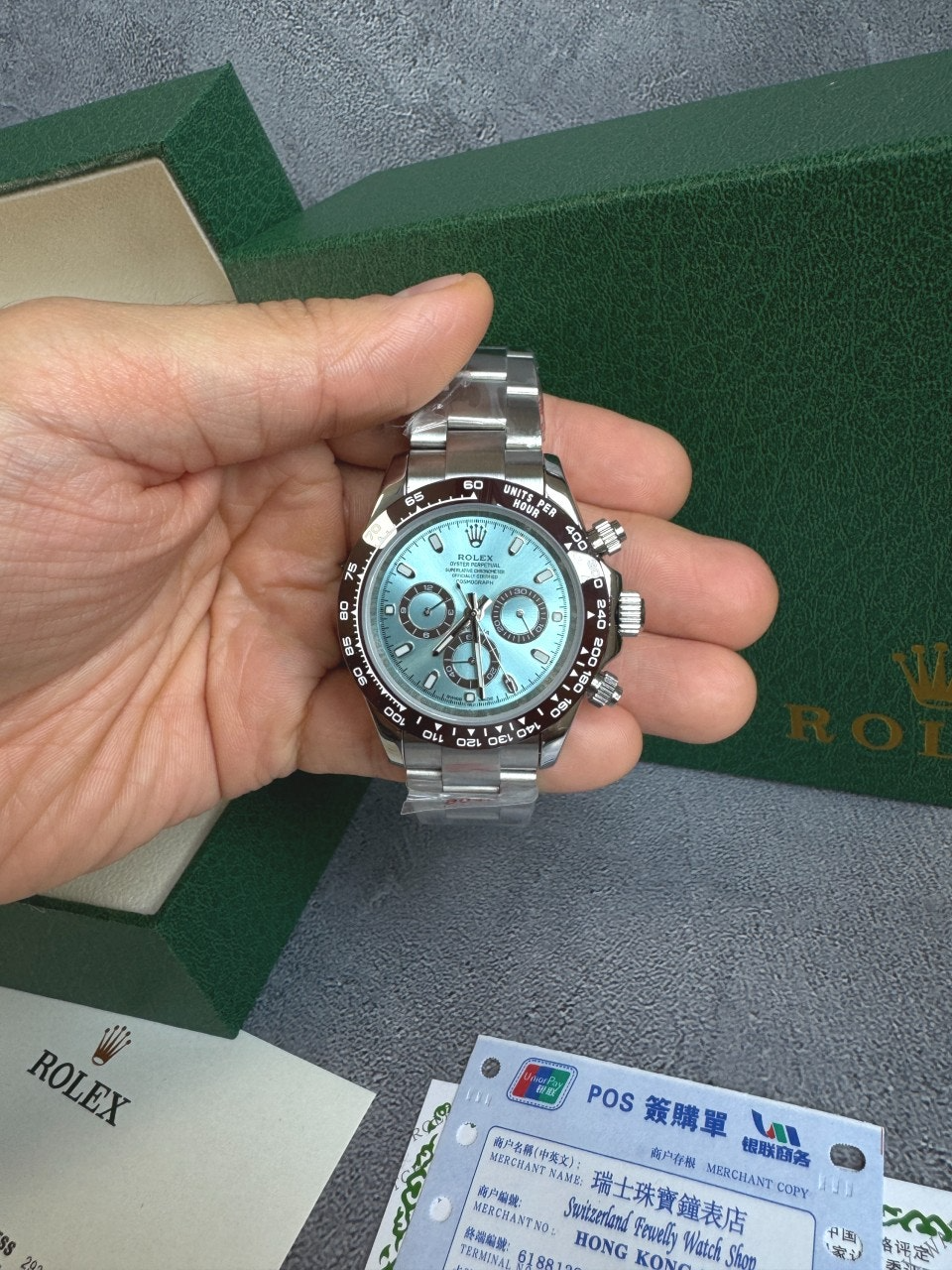 롤렉스-시계-국내배송 데이토나 아이스블루 40mm 남성용