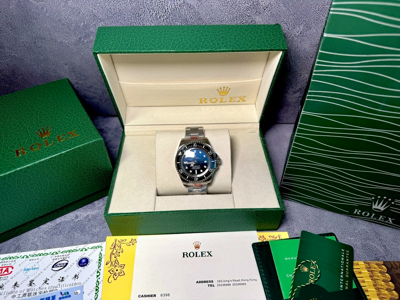 롤렉스-시계-국내배송 딥씨 블랙다이얼 44mm 오이스터스틸