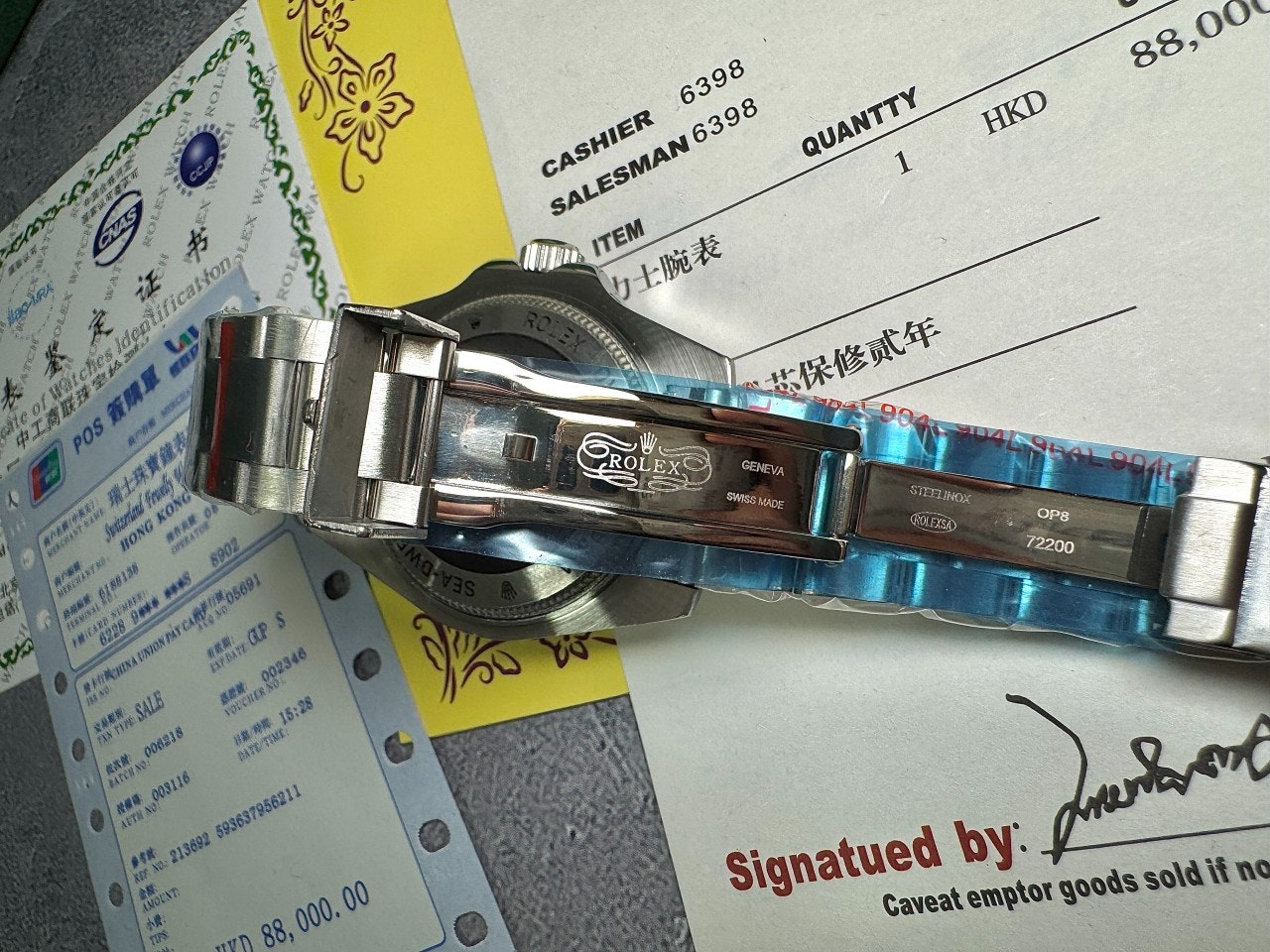 롤렉스-시계-국내배송 딥씨 블랙다이얼 44mm 오이스터스틸