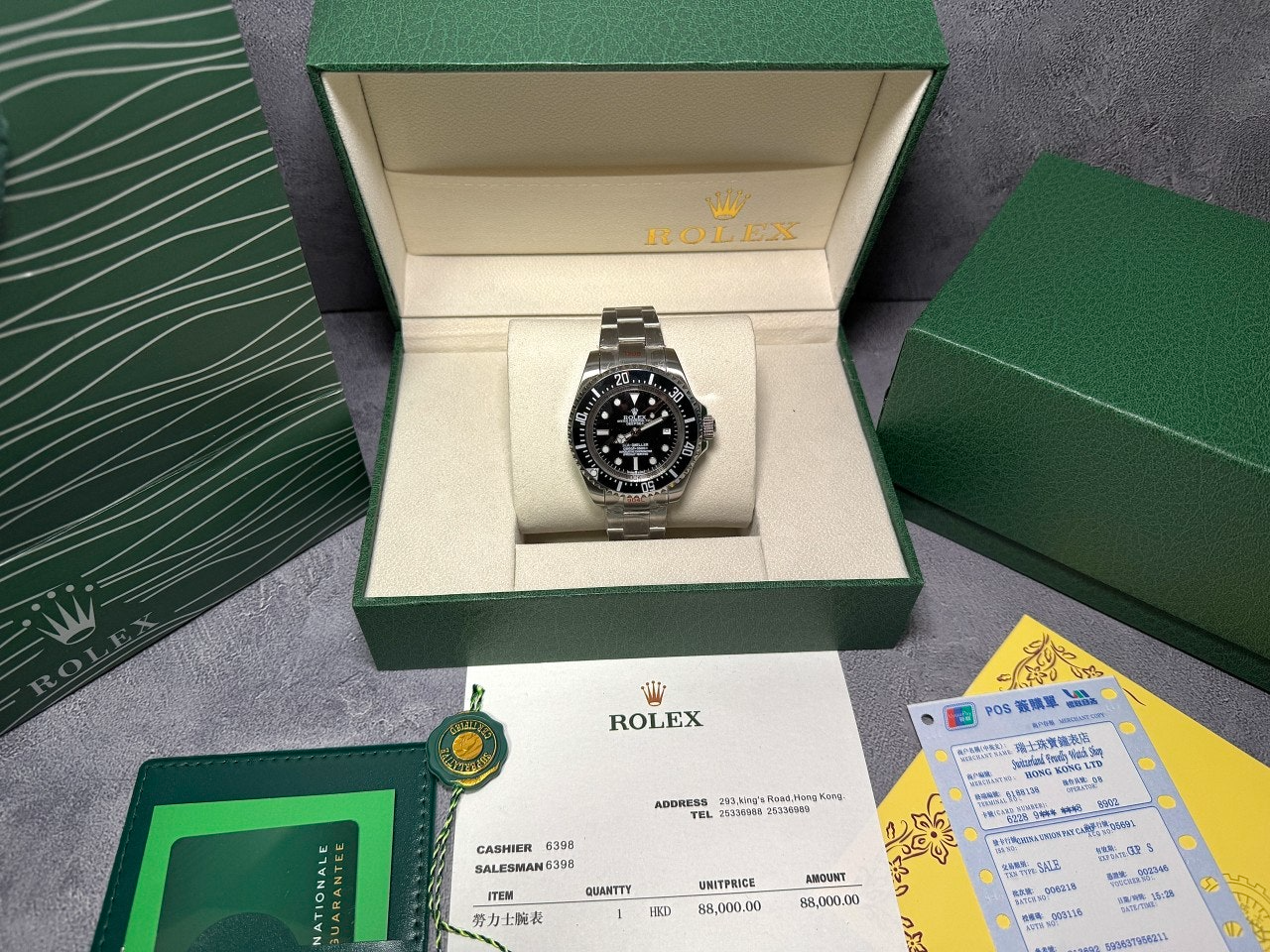 롤렉스-시계-국내배송 딥씨 블랙실버크롬 44mm 오이스터스틸