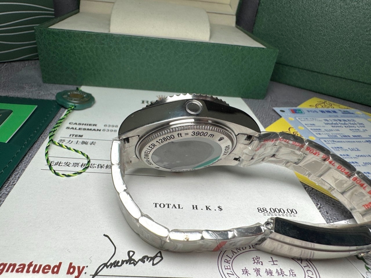롤렉스-시계-국내배송 딥씨 블랙실버크롬 44mm 오이스터스틸