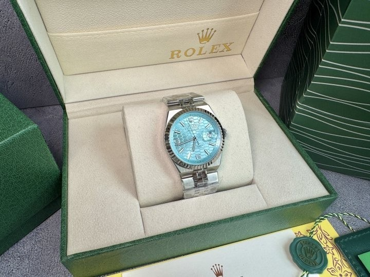 롤렉스-시계-국내배송 랜드 드웰러 40mm 허니콤 아이스블루