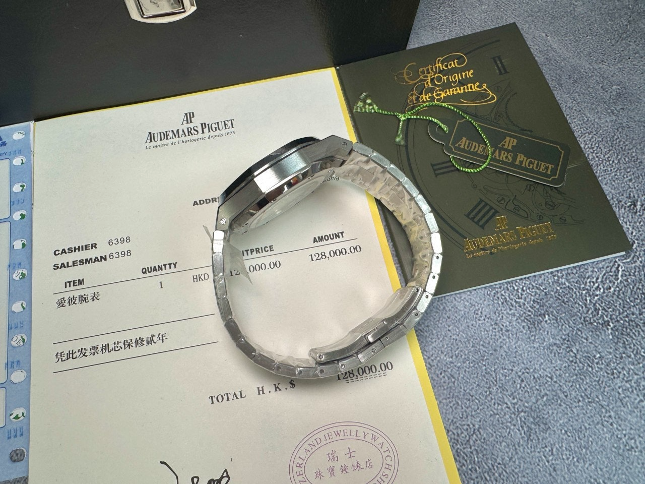 오데마피게-시계-국내배송 로얄오크 셀프와인딩 실버블랙 41mm