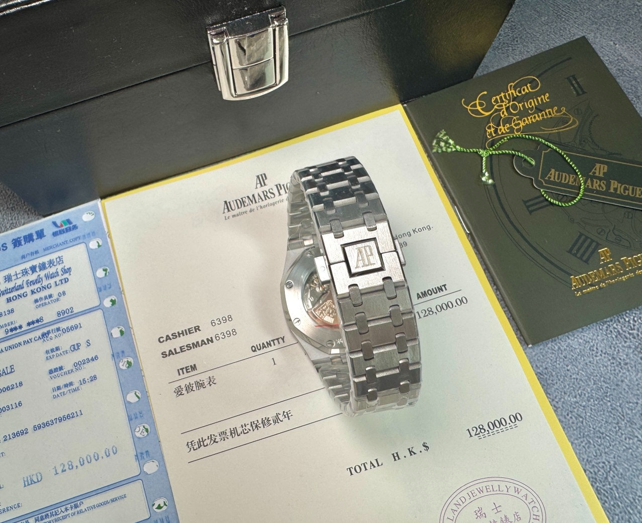 오데마피게-시계-국내배송 로얄오크 셀프와인딩 실버블랙 41mm