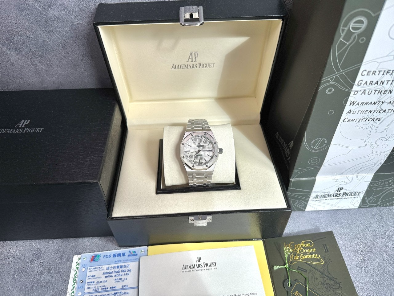 오데마피게-시계-국내배송 로얄오크 셀프와인딩 화이트실버 41mm