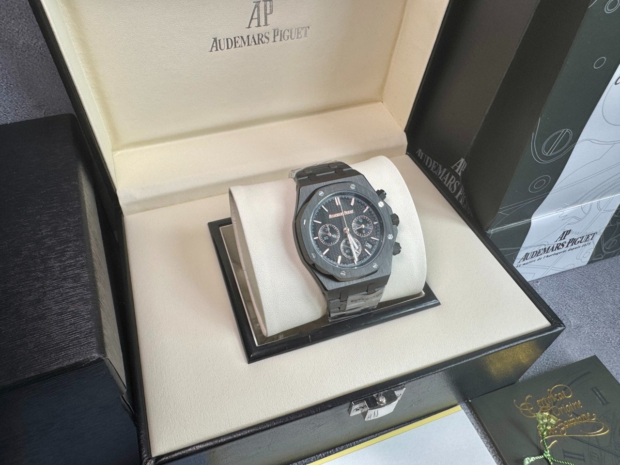 오데마피게-시계-국내배송 로얄오크 50주년 올블랙 41mm
